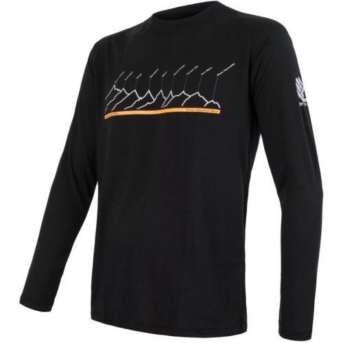 Tričko Sensor Merino Air PT - pánské, dlouhý, černé - Velikost L