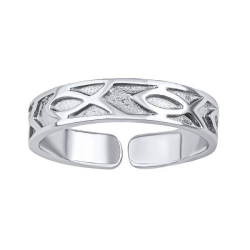 Silvego Otevřený stříbrný prsten na nohu Ally PRM12187R