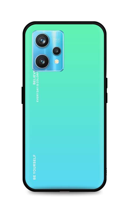 Kryt TopQ LUXURY Realme 9 Pro+ pevný duhový zelený 73131