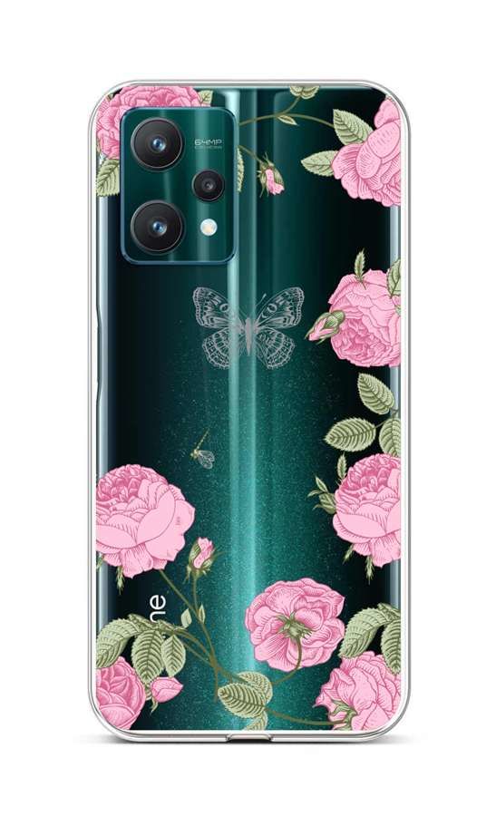 Kryt TopQ Realme 9 Pro silikon Pivoňky 73115