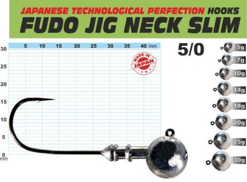 FUDO JIG PROFI Slim s nálitkem 5/0 balení 3ks 20g