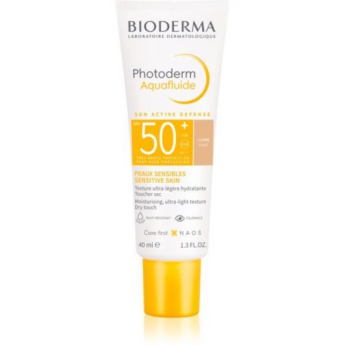 Bioderma Photoderm Max Aquafluid ochranný tónovaný fluid na obličej SPF 50+ odstín Light 40 ml