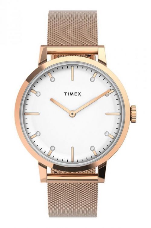 Hodinky Timex Tw2v37100 Midtown zlatá barva