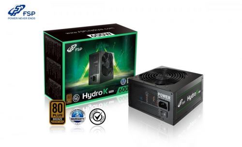 FSP/Fortron HYDRO K PRO 600, 80PLUS BRONZE 230V EU, 600W