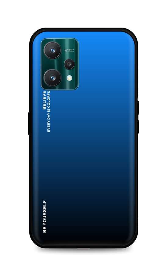 Kryt TopQ LUXURY Realme 9 Pro pevný duhový modrý 73239