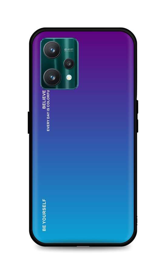 Kryt TopQ LUXURY Realme 9 Pro pevný duhový purpurový 73238