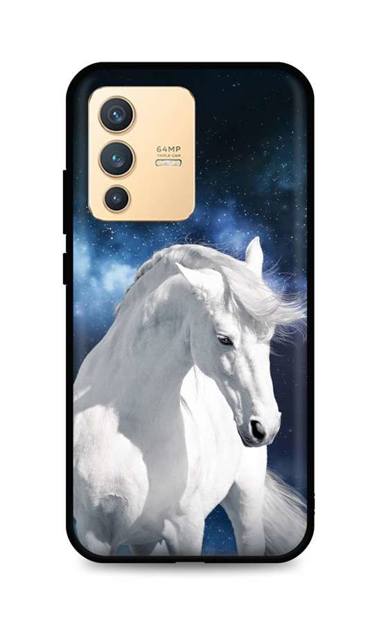 Kryt TopQ Vivo V23 5G silikon White Horse 72810