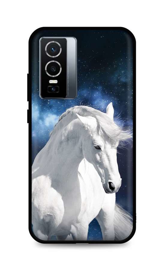 Kryt TopQ Vivo Y76 5G silikon White Horse 72658