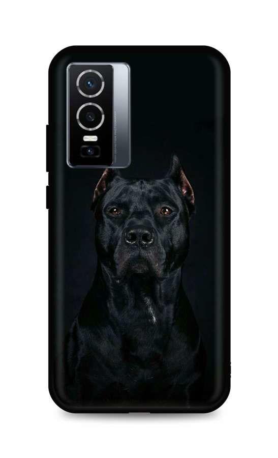 Kryt TopQ Vivo Y76 5G silikon Dark Pitbull 72656