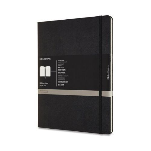 Moleskine Zápisník Moleskine Professional - tvrdé desky černý, XXL