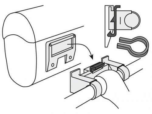 VAUDE Klick Fix systém pro brašna na řidítka, černý 11304 010