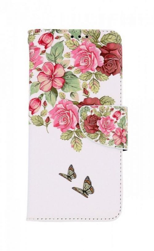 Pouzdro TopQ Xiaomi Redmi Note 11 knížkové Něžné květy 73629