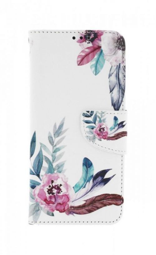 Pouzdro TopQ Xiaomi Redmi Note 11 knížkové Něžná pírka 73628