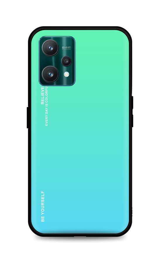 Kryt TopQ LUXURY Realme 9 Pro pevný duhový zelený 73246