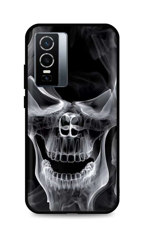 Kryt TopQ Vivo Y76 5G silikon Deadly Smoke 72581