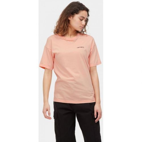 TRIKO CARHARTT Script Embroidery S/S WMS - oranžová - L