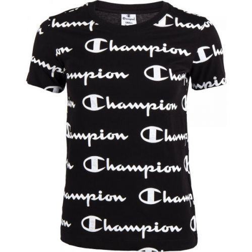 Champion CREWNECK T-SHIRT Dámské tričko, černá, velikost M