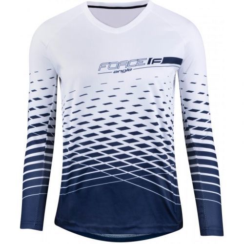 Dres Force Angle MTB - dámské, dlouhý, bílo-modrá - velikost 2XL