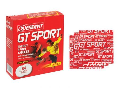 Tablety ENERVIT Carbo Tablets / GT Sport - 24 tablet, citron