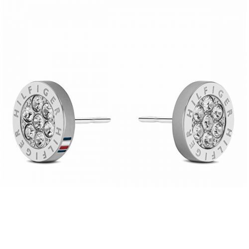 Tommy Hilfiger Něžné ocelové náušnice s krystaly Crystal 2780565
