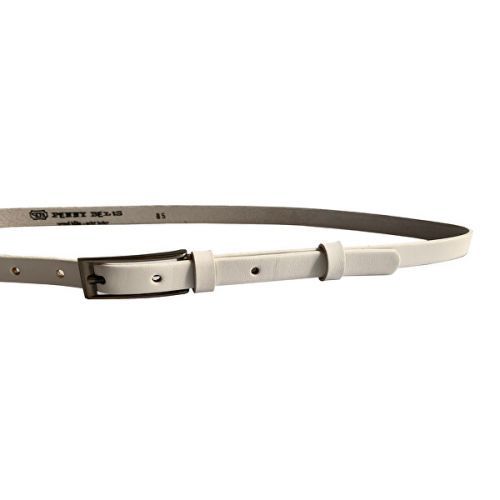 Penny Belts Dámský kožený opasek 15/1 00 White 85 cm
