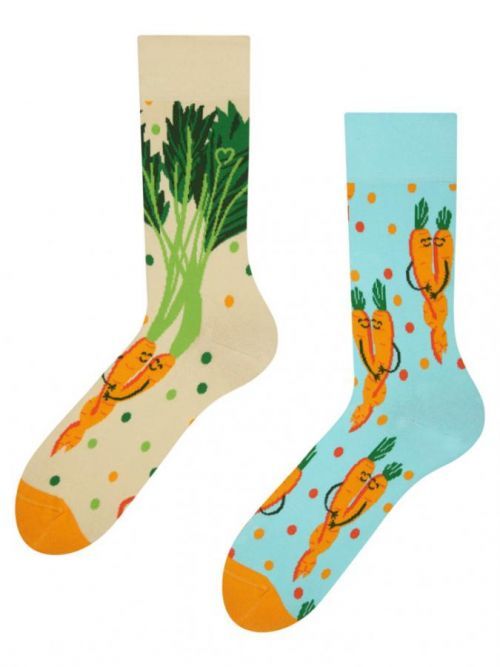 Veselé ponožky Dedoles Karotková láska (D-U-SC-RS-C-C-1455) M