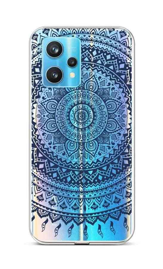 Kryt TopQ Realme 9 Pro+ silikon Navy Mandala 73223