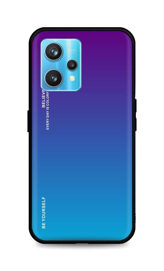 Kryt TopQ LUXURY Realme 9 Pro+ pevný duhový purpurový 73132