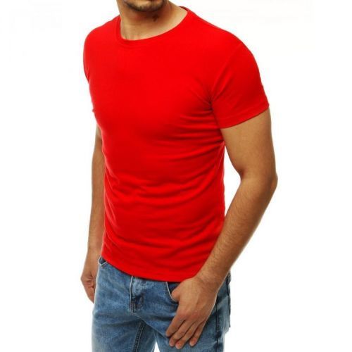 Red men's plain t-shirt RX4189