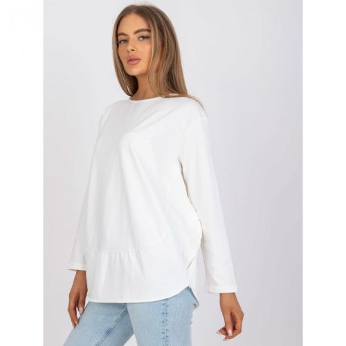 Ecru oversize blouse with long sleeves Renata