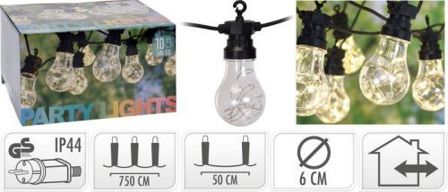 Světelný řetěz LED PARTY 10 žárovek 80LED