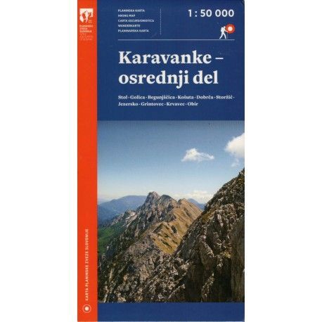 Geodetski Karavanky střed 1:50 000 turistická mapa