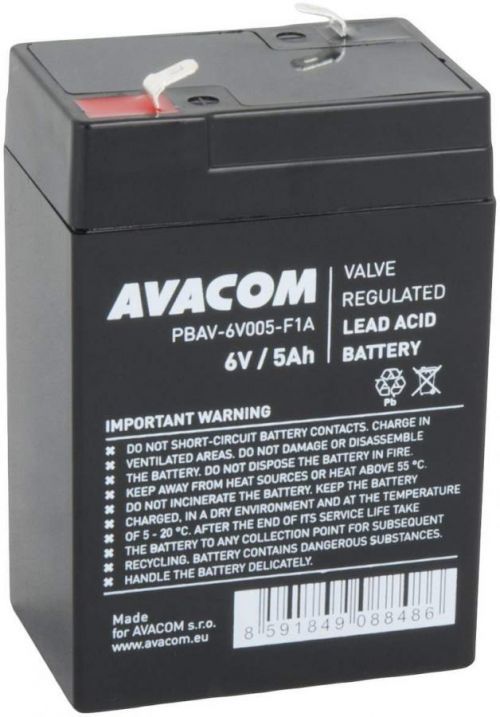 AVACOM baterie 6V 5Ah F1 (PBAV-6V005-F1A) (PBAV-6V005-F1A)
