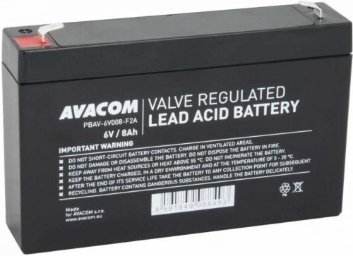 AVACOM baterie 6V 8Ah F2 (PBAV-6V008-F2A) (PBAV-6V008-F2A)