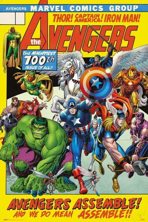 GRUPO ERIK Plakát, Obraz - Avengers - 100th Issue, (61 x 91.5 cm)