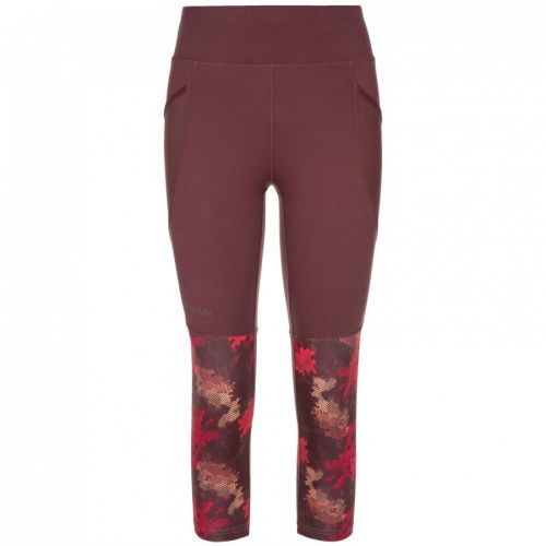 Dámské 3/4 legíny Kilpi Solas-W Velikost: L / Barva: červená