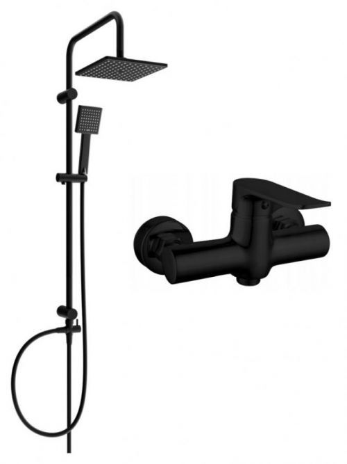 MEXEN/S Tordsprchový sloup včetně sprchové baterie Pecos, černá 72740200-70