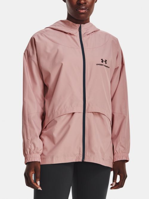 Under Armour UA Rush Woven Nov Bunda Růžová