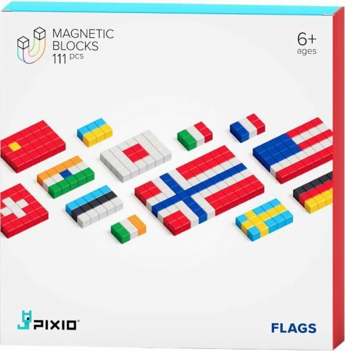 Pixio Magnetická stavebnice Flags