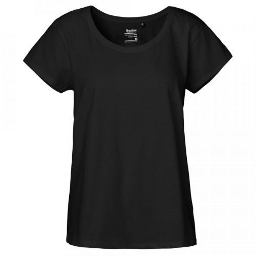 Neutral Dámské tričko Loose Fit z organické Fairtrade bavlny - Černá | XS