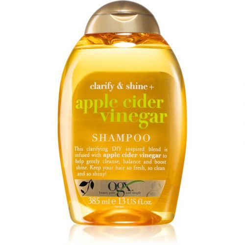 OGX Apple Cider Vinegar čisticí šampon pro lesk a hebkost vlasů 385 ml