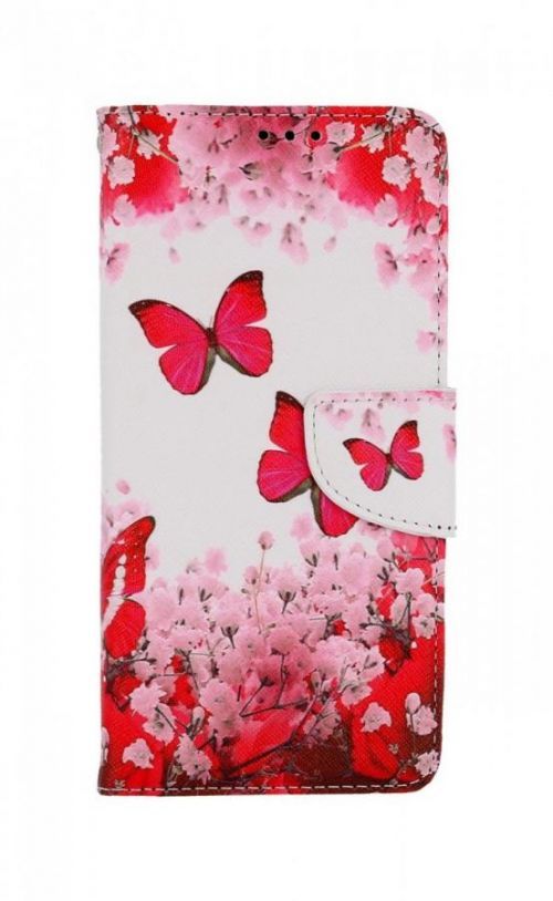 Pouzdro TopQ Xiaomi Redmi Note 11 Pro knížkové Růžoví motýlci 73731