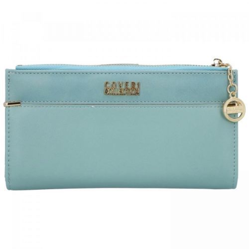 Designová dámská koženková peněženka Lusita, zelenomodrá