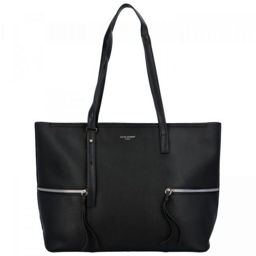 Dámský stylový koženkový shopper Soffii, černá