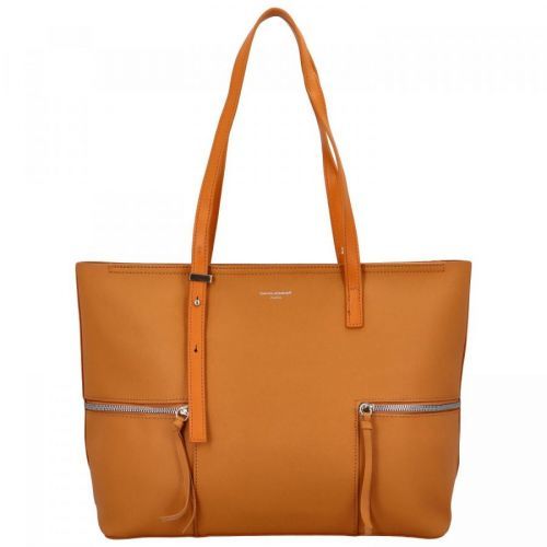 Dámský stylový koženkový shopper Soffii, koňaková