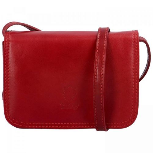 Dámská kožená crossbody taška Sofii, červená