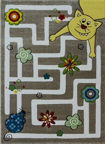 Berfin Dywany Dětský kusový koberec Smart Kids 22303 Beige - 160x230 cm Béžová