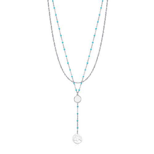 Viceroy Nadčasový ocelový náhrdelník Strom života Kiss 1390C01000