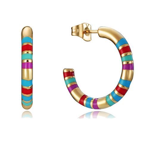 Viceroy Hravé pozlacené náušnice kruhy Chic 15133E01019