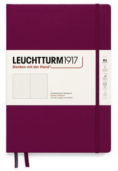 Stylový zápisník Leuchtturm Port Red, Composition (B5), 219 p., tečkovaný